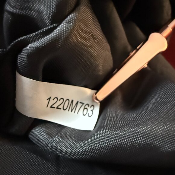 Tahari Arthur S. Levine Grey Cap Sleeve fold over collar Sheath Dress size 4 - Picture 9 of 10